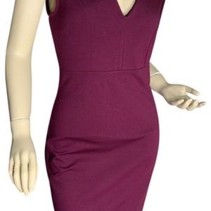Soprano scoop neck, high collar fitted dress
